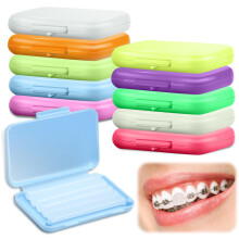 10 Boxes Dental Wax for Braces, Dental Orthodontic, Braces Wax with Fruit Smell, Dental Oral Care, Silicone Orthodontic, Wearers Gum Protection, Toot