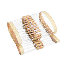 Innfeeltech 50 Pcs 1W 5% Tolerance 47K Ohm Carbon Film Resistor Resistance for DIY Project and Experiments