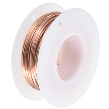 sourcing map Soft Copper Wire (16 Gauge, 16.4 FT), 99.9% Pure Bare Copper Wire 1.3mm Solid Craft Wire for DIY Crafting Gardening Decoration (5Meter)