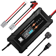 ECO-WORTHY 12V/24V 20A Smart LiFePO4 Battery Charger with UK Plug,Support Lithium,AGM,SLA Battery Charging with Activation and Trickle Maintenance fo