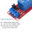 AEDIKO 4pcs Relay Module DC 5V 1 Channel Relay Board with Optocoupler Isolation Support High or Low Level Trigger 4