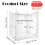 Camping Mosquito Net Canopy for Double Bed, Breathable Mesh, Foldable Freestanding Design 2