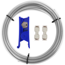 Sovol PTFE Tube 2.5mm ID 4mm OD, Length 5M/ 16.4ft, with 2 Couplers and Tubing Cutter for Bambu lab X1/ X1C/ P1P/ P1S/ A1/ A1 Mini, Prusa MMU3, Creal