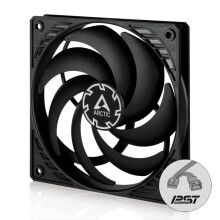 ARCTIC P12 Slim PWM PST - PC Fan, 120mm Fan, PC Case Fan with PWM Sharing Technology (PST), Pressure-optimised, Quiet motor, Computer, Extra slim, 30