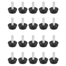 QWORK Levelling Feet , Furniture Levellers , Furniture Screw Leveling Foot , M6x20mm , 20 Pcs