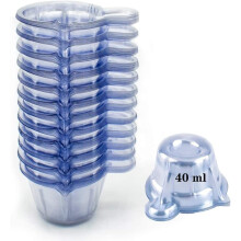 Voarge 100Pcs Urine Cups Plastic, Disposable Plastic Urine Collection Cups Specimen Cups for Pregnancy Ovulation Test, 40 ML