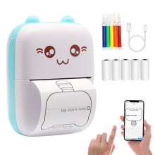 DIFCUL C9 Mini Thermal Printer,Bluetooth Labler Maker,Portable Inkless Printers Compatible with Android and ios,Printable Photos,Lists,Memo,QR Codes,