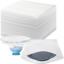 Olicky 100 Pcs Foam Packing Bag 30cm x 30cm Wrap Pouches, Reusable Cushion Foam Wrapping Bag for Moving, Transporting, and Protect Fragile Items, Gla