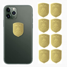 WETBEN 8PCS EMF Anti Radiation Protection Sticker Shields, 24K Gold Cell Phone Sticker Protection Blocker for laptops Tablets Blocks 5G Wi-Fi Bluetoo