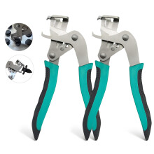 2Pcs Heavy Duty Car Clip Removal Pliers with Spring Mechanism, Auto Trim Tool for Plastic Fasteners