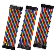 120pcs Multicolored Dupont Wire,Dupont Breadboard Ribbon Cables,40pin Male to Male,Jumper Wires,40pin Female to Female,40pin Male to Male Breadboard