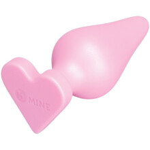 b-Vibe Butties b-Mine Silicone Heart Base Butt Plug