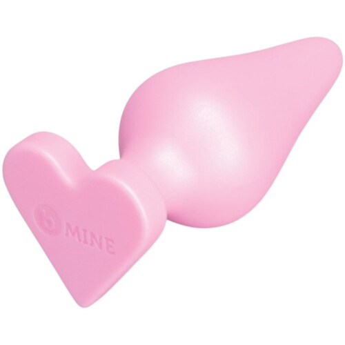 b-Vibe Butties b-Mine Silicone Heart Base Butt Plug