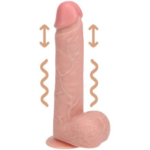 RealRock 8 Inch Realistic Vibrating & Thrusting Suction Dildo with Balls