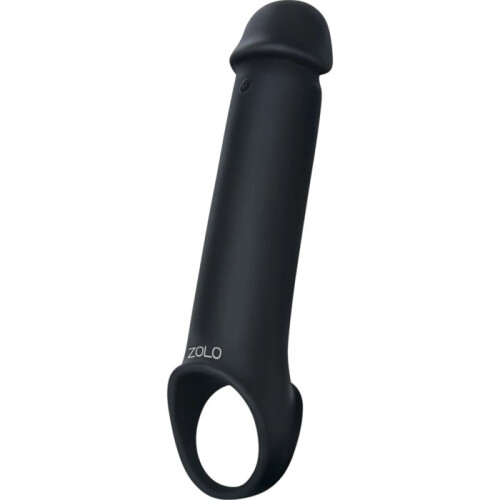 Zolo Vibrating Remote Control Penis Extender Black 8 Inch 1