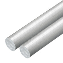 sourcing map 2Pcs 43/50"(22mm) Dia Round Aluminum Rod, 8" Long 6061 Aluminum Round Bar Stock for Trailer Garage Projects