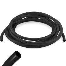 NZNSML Pneumatic Tubing Pipe 6 Meters Pu Air Hose Black Polyurethane Line Hose Tube 6 mm OD x 4 mm ID for Air Compressor Fluid Transfer Water Hydraul