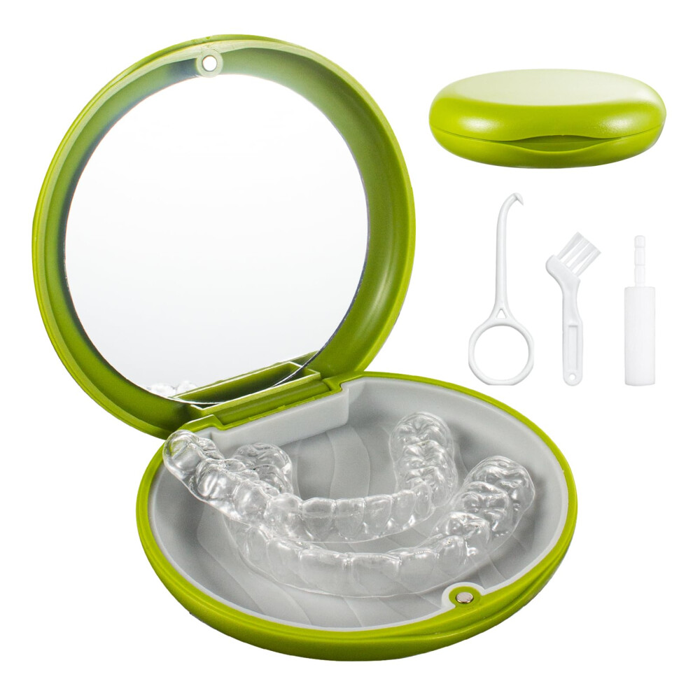 Magnetic Dental Orthodontic Retainer Case Kit with Mirror, Denture Travel Box Mouthguard Case Retainer Container Holder with Remover Tool, Chewies an-image-OPC-PRBM6SJ-NEW