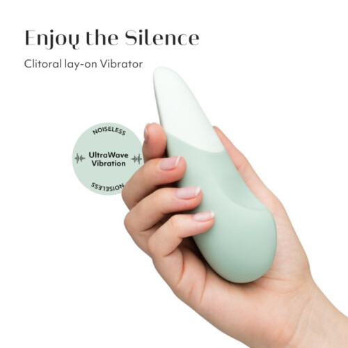 Womanizer Vibe Rechargeable Quiet Clitoral Vibrator Sage 1