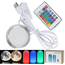 Makerworld RGB LED Lamp Kit 001 for Bambu Lab Multicolor Button Battery 3D Printing DIY Hardware Model Replacement Parts 5V USB Powered
