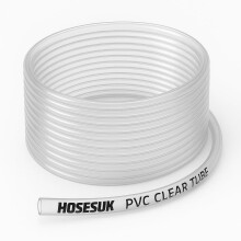 12mm x 15mm Transparent Tube PVC Clear Hose, Flexible Vinyl Tubing, Food Grade Plastic Tube Pipe for Transfer Water Oil Air 10 Metre (32.81 Ft)