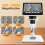 Digital USB Microscope, Misilmp 4.3" Screen 1000X Handheld Microscopes Camera Video Recorder, PC View, Adjustable Stand, Rechargeable Battery, 8 LED 2