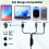 Ninyoon Full HD 1080P USB Digital Microscope Camera for iPhone/iPad Android PC, 50-1000X High Definition Portable Handheld Microscope with Light for 2