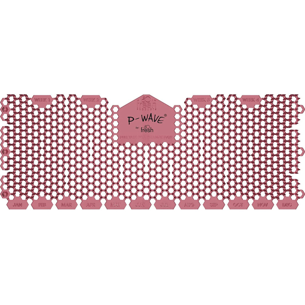 P-Wave 6 Pack Trough Urinal Screen Splash Mats, Large Size Fits All Types Of Trough Urinals, Deodoriser & Odour Neutraliser, Long Lasting, Anti-Splas P - Wave