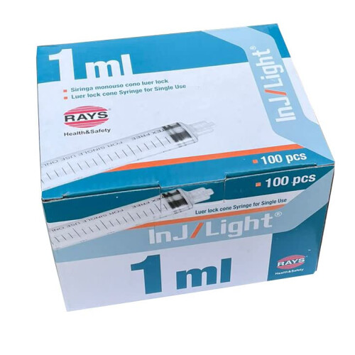 1ml Syringe Sterile Luer Lock CE Marked (Box of 100) 2