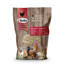 Quiko Hobby Farming Eggfood 500g - Chicken Feed - Protein-rich concentrate & condition feed for chickens, quails & poultry such as laying hens - With