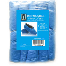 MIDHILL 100x PREMIUM BLUE DISPOSABLE SHOE COVERS OVER SHOE COVERS FOR CLEANING OVER SHOE PROTECT CARPETS 3.5g 50 PAIRS ONE SIZE FITS ALL