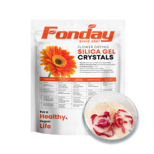 2LBS Fonday Silica Gel Flower Drying Crystals for Wedding Bouquet Preservation Color Indicating Reusable Bead Size less than 1mm