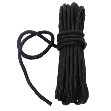 Fuwok 2/3/4/6/8/10MM 20M(64ft) Satin Nylon Trim Cord,Rattail Silk Cord,All Purpose Rope,Assorted Colors Nylon String Twisted Durable Long Ropes (Blac