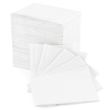 Annhua 125 PCS Dental Bibs Disposable Dentist Bib, Tattoo Bib Waterproof Patient Bibs White for Tattoos, Clinics, and Feeding - 13" 18"