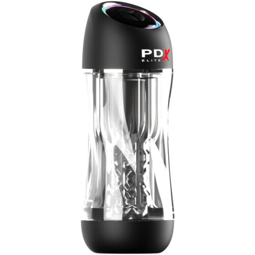 PDX Elite ViewTube Pro See-Thru Vibrating Stroker 1