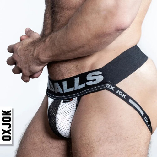 Oxballs OXJOK Airmesh Jock Strap Ice White 1