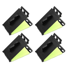12Pièces Accessoires Nettoyage Guitare Cordes Manche Matériel ABS Noir