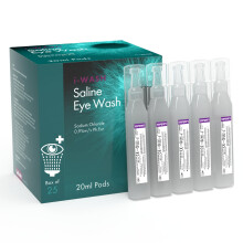 I-Wash Pods - The Premium Eye Wash Pods for Most Minor Eye Irritations, Sterile Saline Solution 0.9% PH EUR, Pack of 25 x 20ml Pods (Pack of 1)