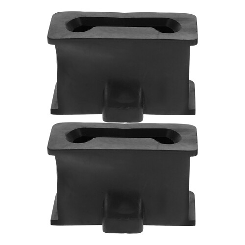 3Paare Motorradstück Dämpfer Hitzeschutz Sitztasche Schwarz 1