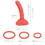 b-Vibe Beginners Strap-On Harness Set With 5 Inch Silicone Dildo Peg Red 5