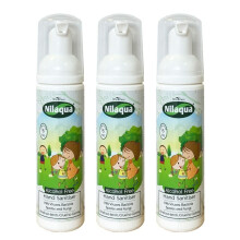 Nilaqua Little Hands Foaming Hand Sanitiser, Alcohol Free, Pocket Travel, Kind To Hands and Non Drying 50ml Trio Pack - Antibacterial and Antiviral F