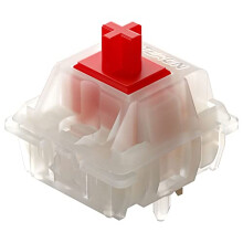 GATERON Milky Yellow Switches Pre-lubed 5 Pin Linear Keyboard Switches for MX Mechanical Keyboard (110 Pcs, Yellow)