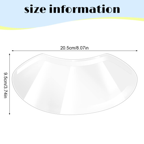 Fuyamp 50 Pcs Shower Face Eye Protector, Plastic Eye Shield Face Eye Protector for Microblading, Protective Clear Face Visor Shield for Permanent Mak 1