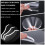 Fuyamp 50 Pcs Shower Face Eye Protector, Plastic Eye Shield Face Eye Protector for Microblading, Protective Clear Face Visor Shield for Permanent Mak 4