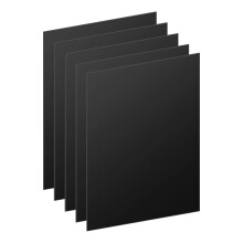 DARENYI 5pcs Black Acrylic Sheet 1.7mm Thick Plastic Sheets Boards Acrylic Plastic Panel Sheets for Picture Frame DIY Projects Painting Display, 18 x