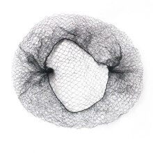Nylon Sleep Hair Net for Sleeping – Elastic Edge, Breathable Mesh for Buns, Black 2‑Pack
