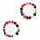 32Pièces Broche Costume Ornement Simple Coloré 2