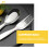 1Set Toddler Stainless Steel Spoon Fork Set Silver Easy Clean Compact 8