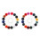 32Pièces Broche Costume Ornement Simple Coloré 7