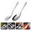 1Set Toddler Stainless Steel Spoon Fork Set Silver Easy Clean Compact 11